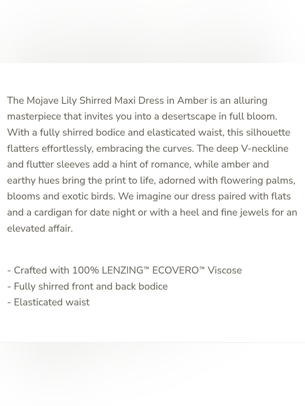 Spell Mojave Lily Shirred Maxi Dress - Picture 6 of 13